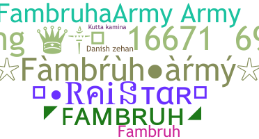 暱稱 - Fambruharmy