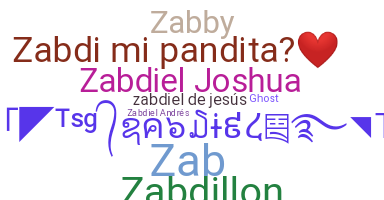 暱稱 - Zabdiel
