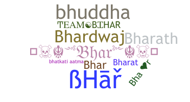 暱稱 - bhar