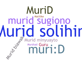 暱稱 - Murid