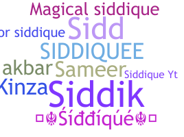 暱稱 - Siddique