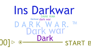 暱稱 - darkwar
