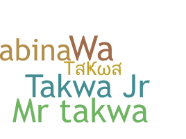 暱稱 - Takwa