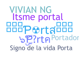 暱稱 - Porta