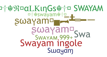 暱稱 - Swayam