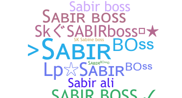 暱稱 - Sabirboss