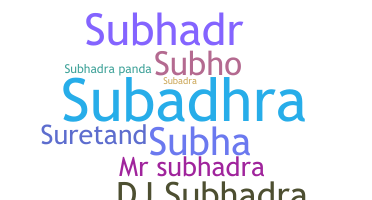 暱稱 - Subhadra