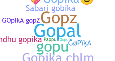 暱稱 - Gopika
