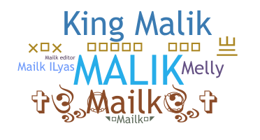 暱稱 - Mailk