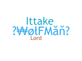 暱稱 - Wolfman