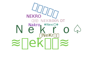 暱稱 - Nekro