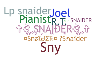 暱稱 - Snaider