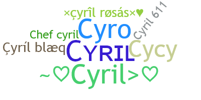 暱稱 - Cyril