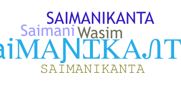 暱稱 - Saimanikanta