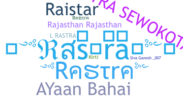 暱稱 - Rastra