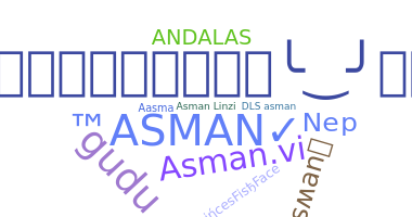 暱稱 - Asman