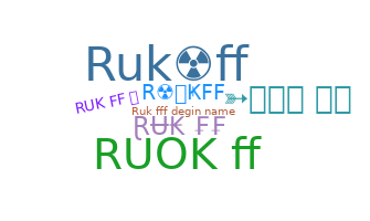 暱稱 - Rukff