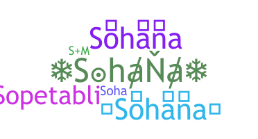暱稱 - Sohana