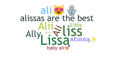 暱稱 - Alissa