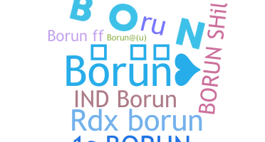 暱稱 - Borun