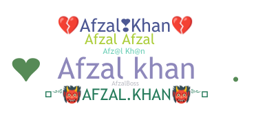 暱稱 - afzalkhan
