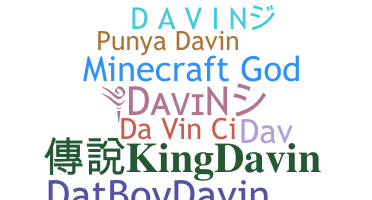 暱稱 - Davin