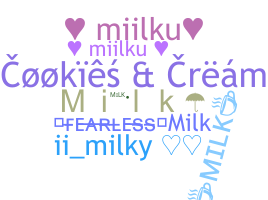 暱稱 - Milk