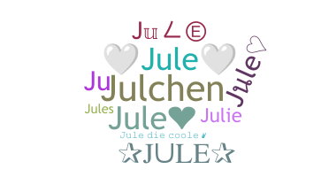暱稱 - jule