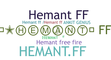 暱稱 - Hemantff