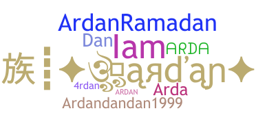 暱稱 - Ardan