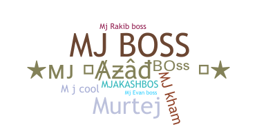暱稱 - Mjboss