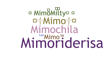 暱稱 - Mimo