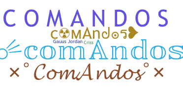 暱稱 - comAndos