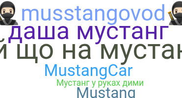 暱稱 - Mustang