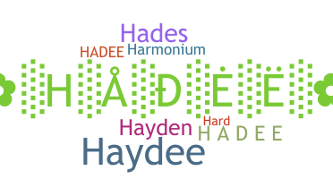 暱稱 - Hadee