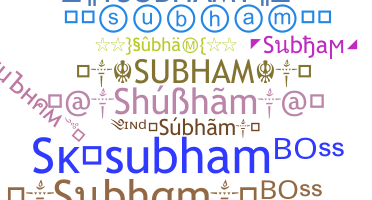 暱稱 - Subham