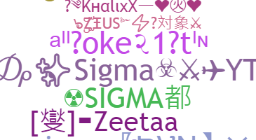 暱稱 - Sigma