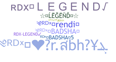 暱稱 - RDXLEGEND