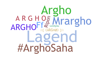 暱稱 - argho