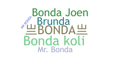 暱稱 - Bonda