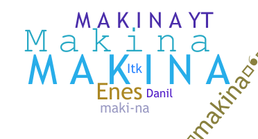 暱稱 - Makina