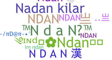 暱稱 - Ndan
