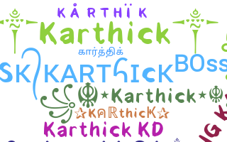 暱稱 - Karthick