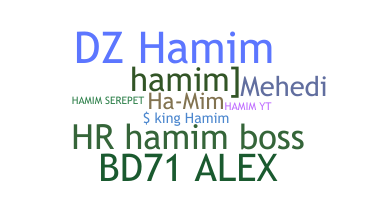 暱稱 - Hamim