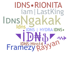 暱稱 - IDNS