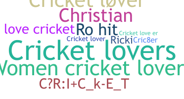 暱稱 - Cricket