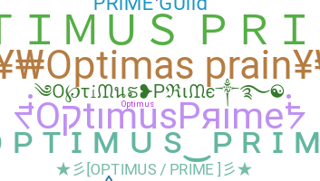 暱稱 - OptimusPrime