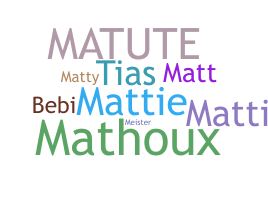 暱稱 - Matthias