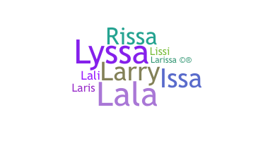 暱稱 - Larissa