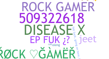 暱稱 - Rockgamer